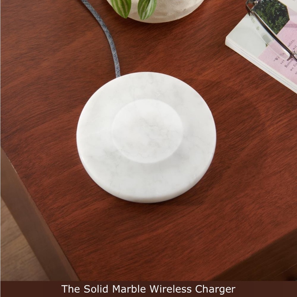 Einova White Marble Wireless Charger